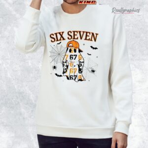spooky season halloween 67 six seen ghost shirt 3 wxfkeo
