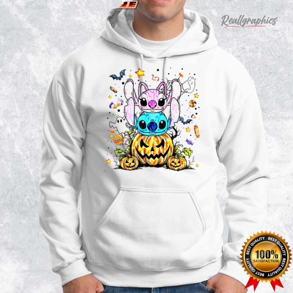 stitch pumpkin spooky vibes halloween shirt 2 enauif