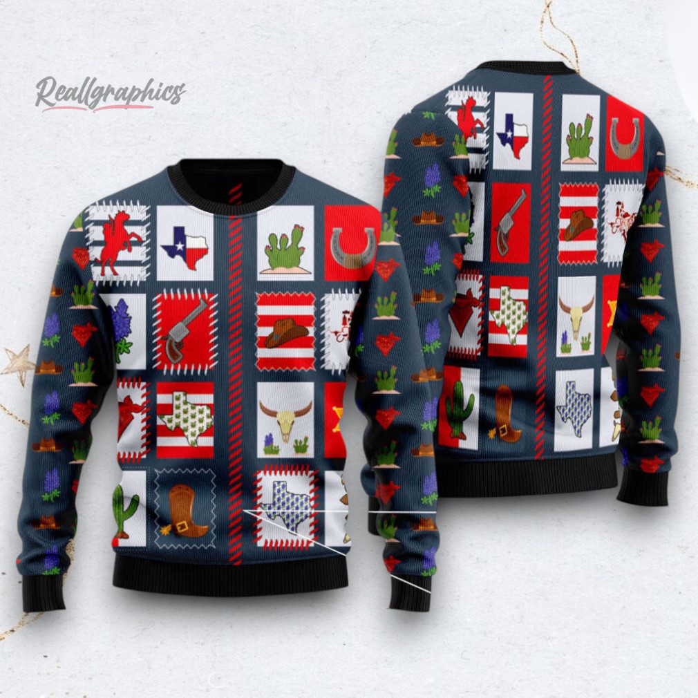 texas awesome ugly christmas sweater signature 2 ughzcj
