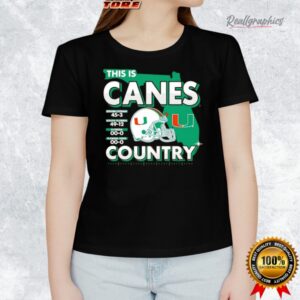 this is canes country miami hurricanes 2025 state champs helmet football shirt 1 nyb53h