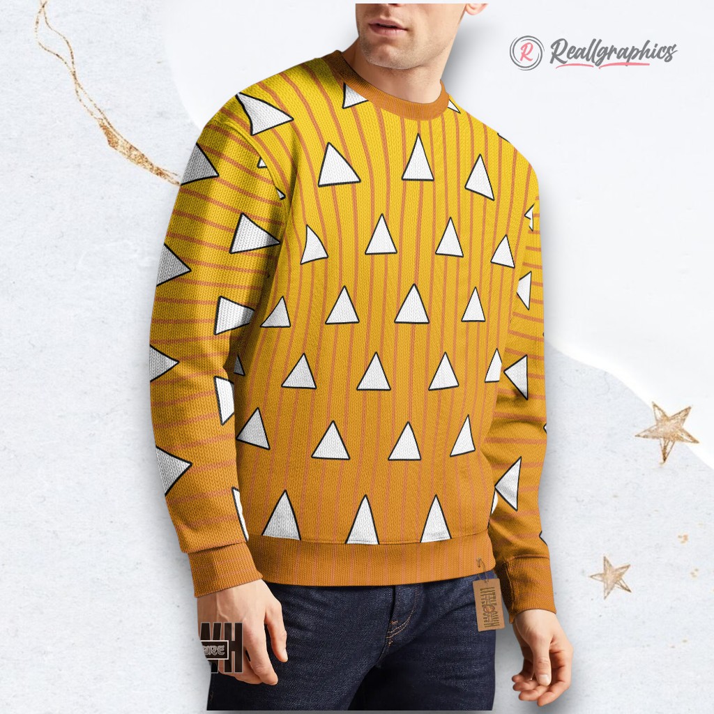 agatsuma-zenitsu-pattern-ugly-sweater-demon-slayer-anime-cosplay-christmas-gift-3_lgn3nc agatsuma zenitsu pattern ugly sweater demon slayer anime cosplay christmas gift 3 lgn3nc