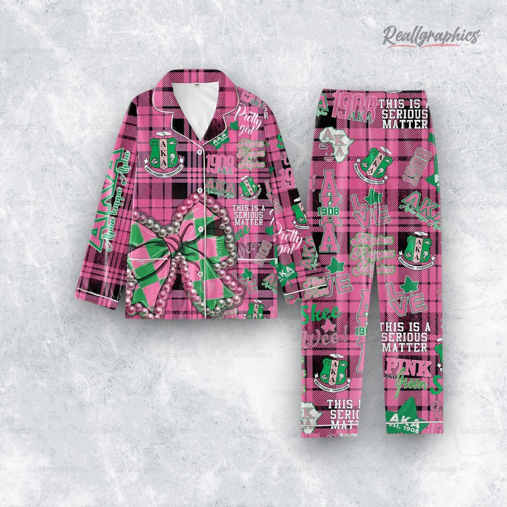 AKA Alpha Kappa Alpha This Is Serious Matter Pajama Set AKA Alpha Kappa Alpha This Is Serious Matter Pajama Set