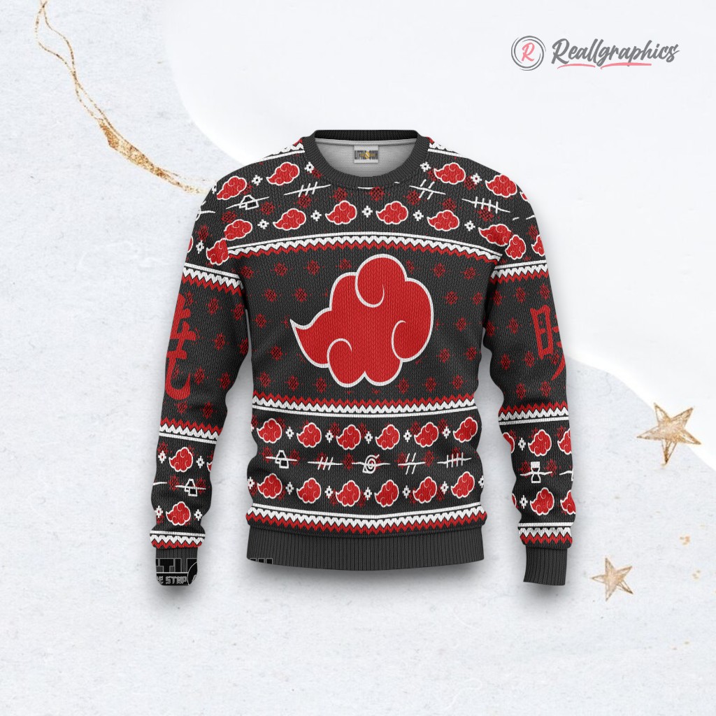 akatsuki cloud naruto ugly anime sweater custom christmas gift 2 afvzyp