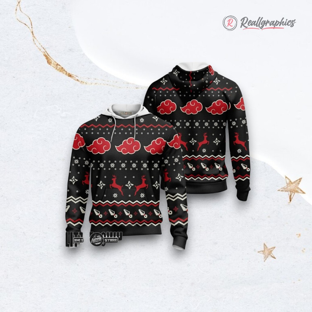 Akatsuki Cloud Nrt Anime Christmas Ugly Sweater Anime Xmas Gift Ideas Akatsuki Cloud Nrt Anime Christmas Ugly Sweater Anime Xmas Gift Ideas