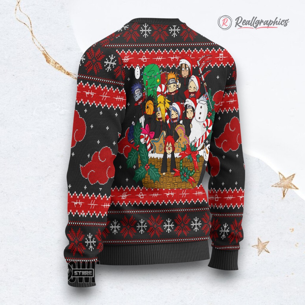 akatsuki members ugly sweater naruto xmas ugly sweatshirt sweater 2 niyn0y