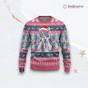 akaza ugly christmas sweater demon slayer custom anime sweatshirt 1 ndrpmf