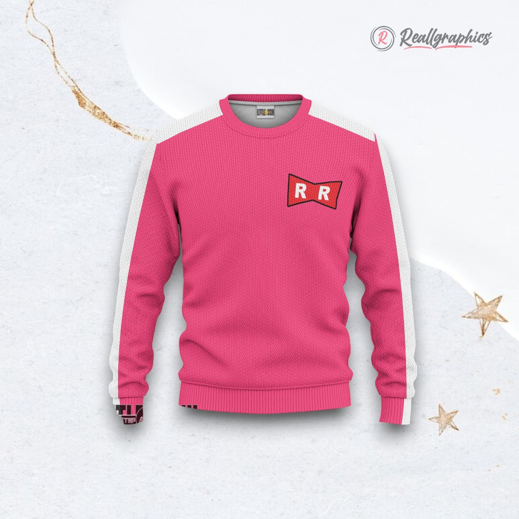 android 18 uniform ugly sweater dragon ball anime cosplay christmas gift 2 naqklx