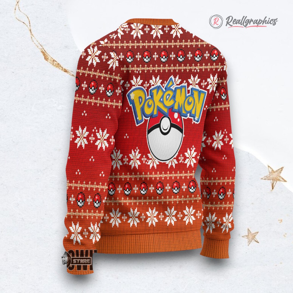 arcanine ugly christmas sweater pokemon xmas ugly sweatshirt sweater 2 isqt78
