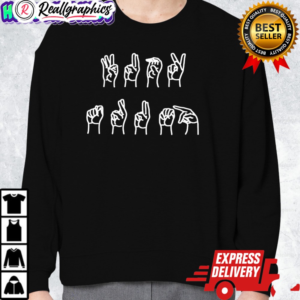 asl sign anti trump shirt 2 ydecrx