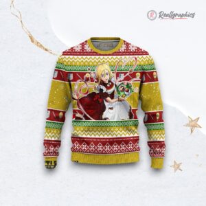attack on titan ugly christmas sweater historia reiss custom anime sweatshirt 1 emriwv