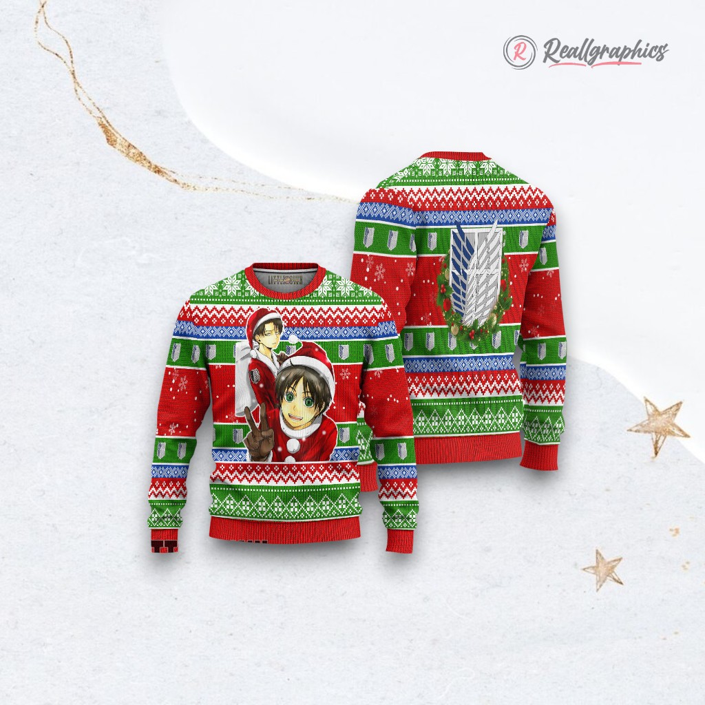 attack-on-titan-ugly-christmas-sweater-lei-x-eren-custom-anime-sweatshirt-3_retfqb attack on titan ugly christmas sweater lei x eren custom anime sweatshirt 3 retfqb