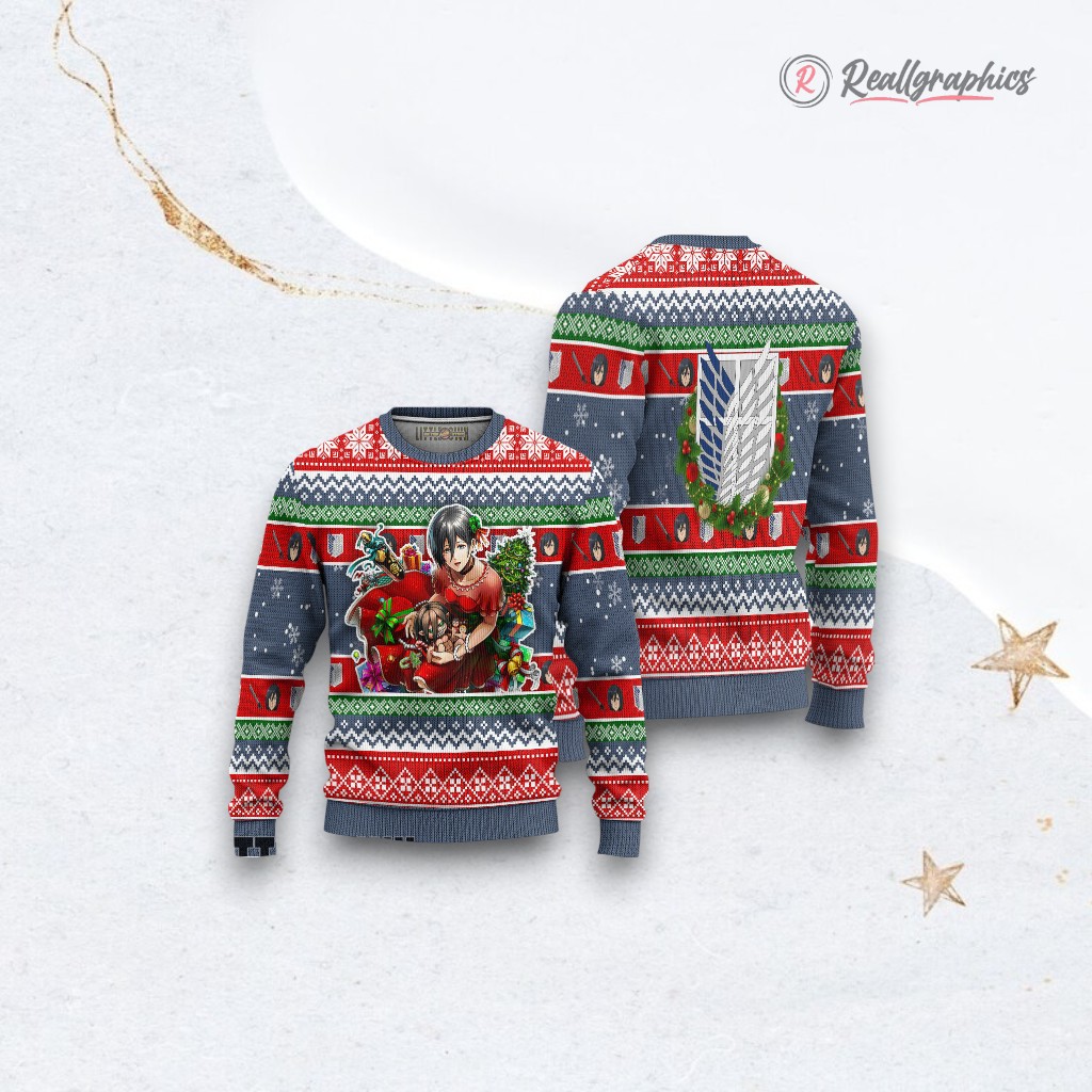 attack-on-titan-ugly-christmas-sweater-mikasa-ackerman-custom-anime-sweatshirt-3_hmbxkc attack on titan ugly christmas sweater mikasa ackerman custom anime sweatshirt 3 hmbxkc
