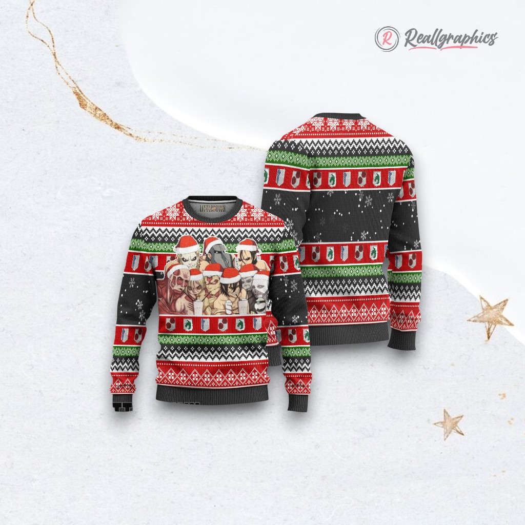 attack-on-titan-ugly-christmas-sweater-titans-custom-anime-sweatshirt-3_xodphu attack on titan ugly christmas sweater titans custom anime sweatshirt 3 xodphu