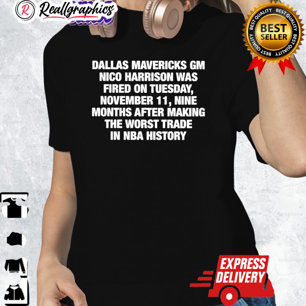 Awesome Dallas Mavericks Gm Nico Harrison Shirt Awesome Dallas Mavericks Gm Nico Harrison Shirt