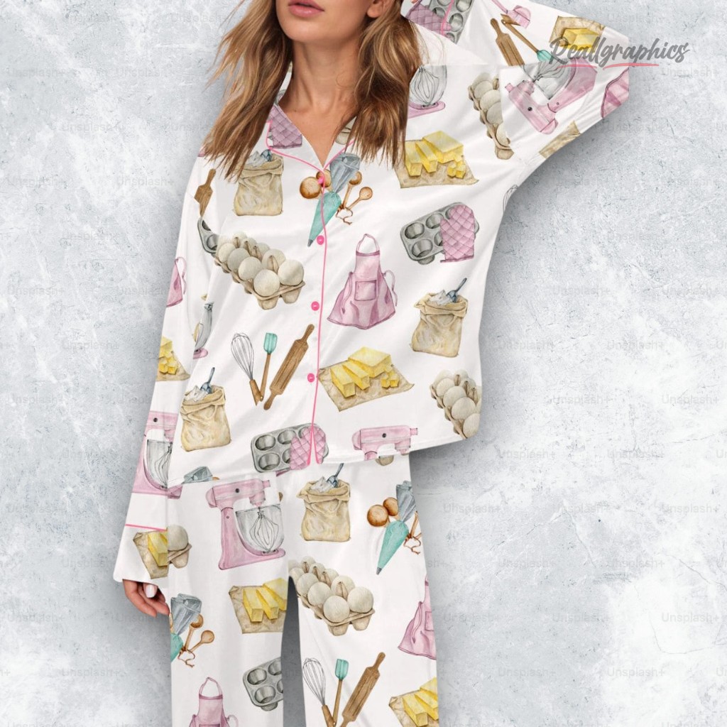 bakery silky satin pajama set 2 sxu0e2