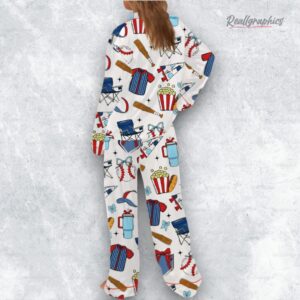 baseball game day satin pajama set 1 wxjioa