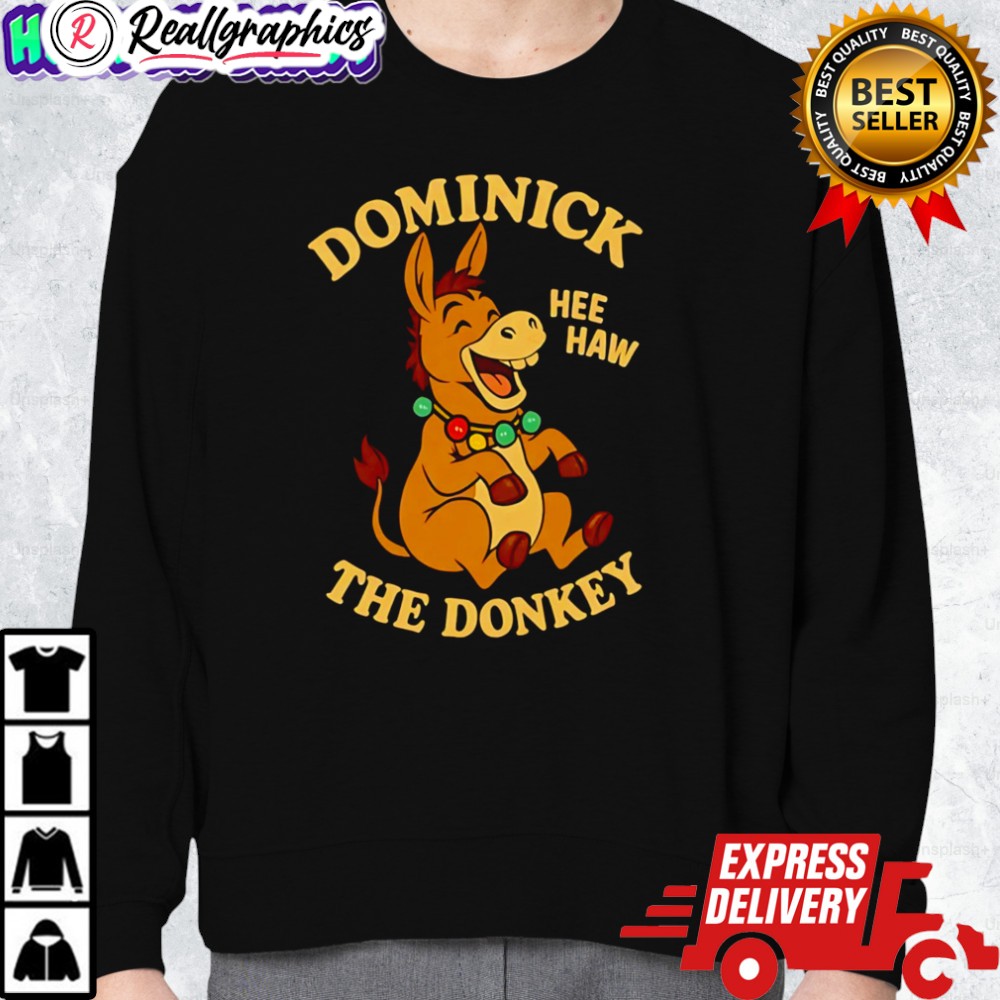 best dominick hee haw the donkey funny christmas shirt 2 sbleru