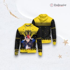 black cloer asta anime christmas ugly sweater anime xmas gift ideas 1 h1rkas