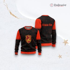 black cloer crimson lion anime christmas ugly sweater anime xmas gift ideas 3 kyzrgy