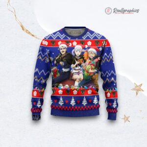 black cloer ugly christmas sweater blue 1 loa3ms