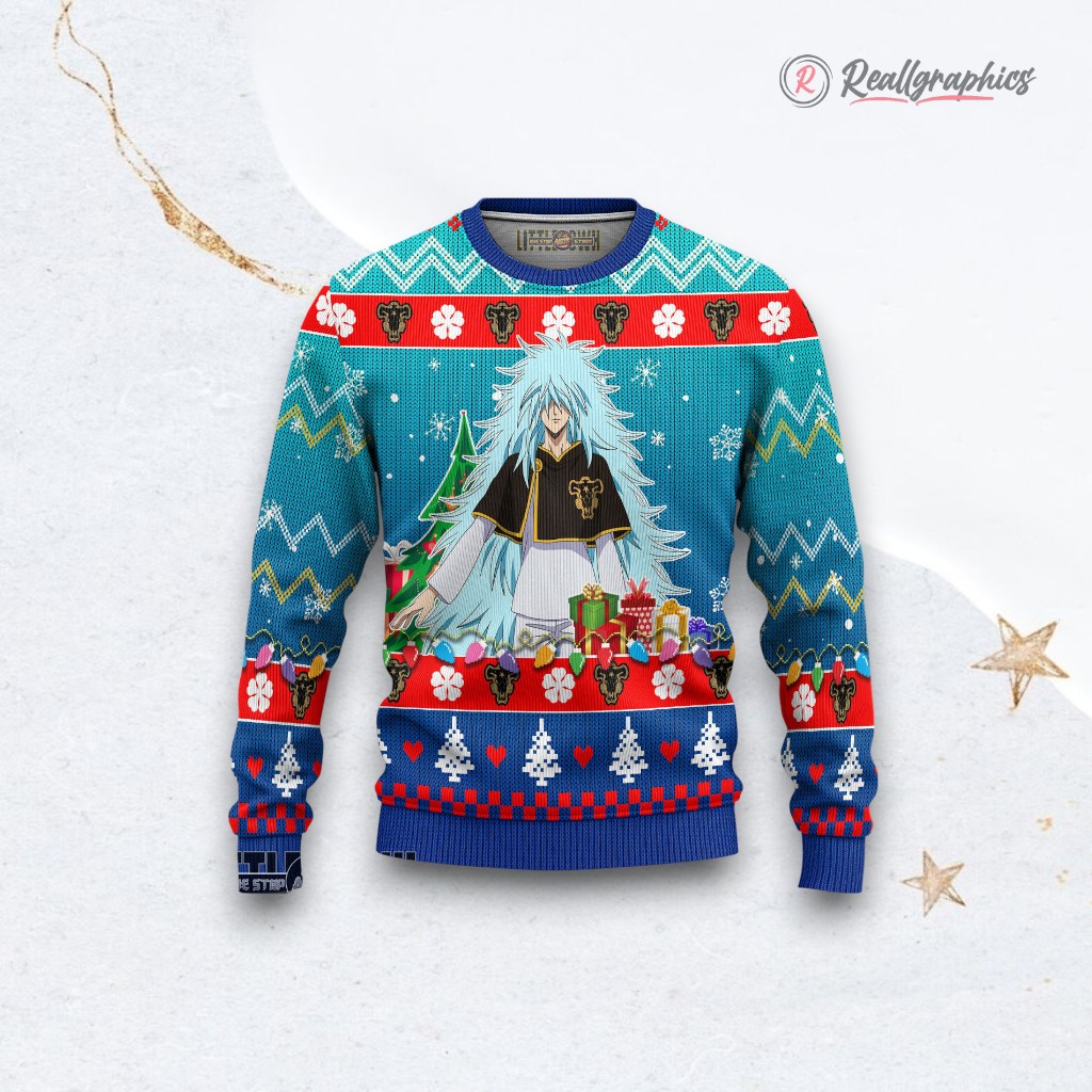 Black Clover Ugly Sweater Henry Xmas Ugly Sweatshirt, Sweater Black Clover Ugly Sweater Henry Xmas Ugly Sweatshirt, Sweater