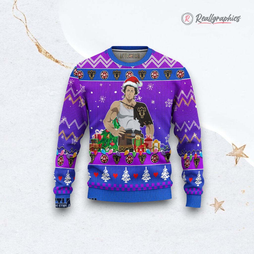 Black Clover Ugly Sweater Yami Xmas Ugly Sweatshirt, Sweater Black Clover Ugly Sweater Yami Xmas Ugly Sweatshirt, Sweater