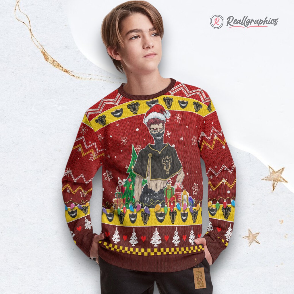 Black Clover Ugly Sweater Zora Ideale Xmas Ugly Sweatshirt, Sweater Black Clover Ugly Sweater Zora Ideale Xmas Ugly Sweatshirt, Sweater