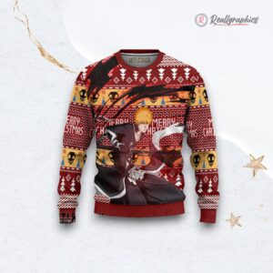 bleach ugly christmas sweater ichigo kurosaki custom anime sweatshirt 1 qt8uu5