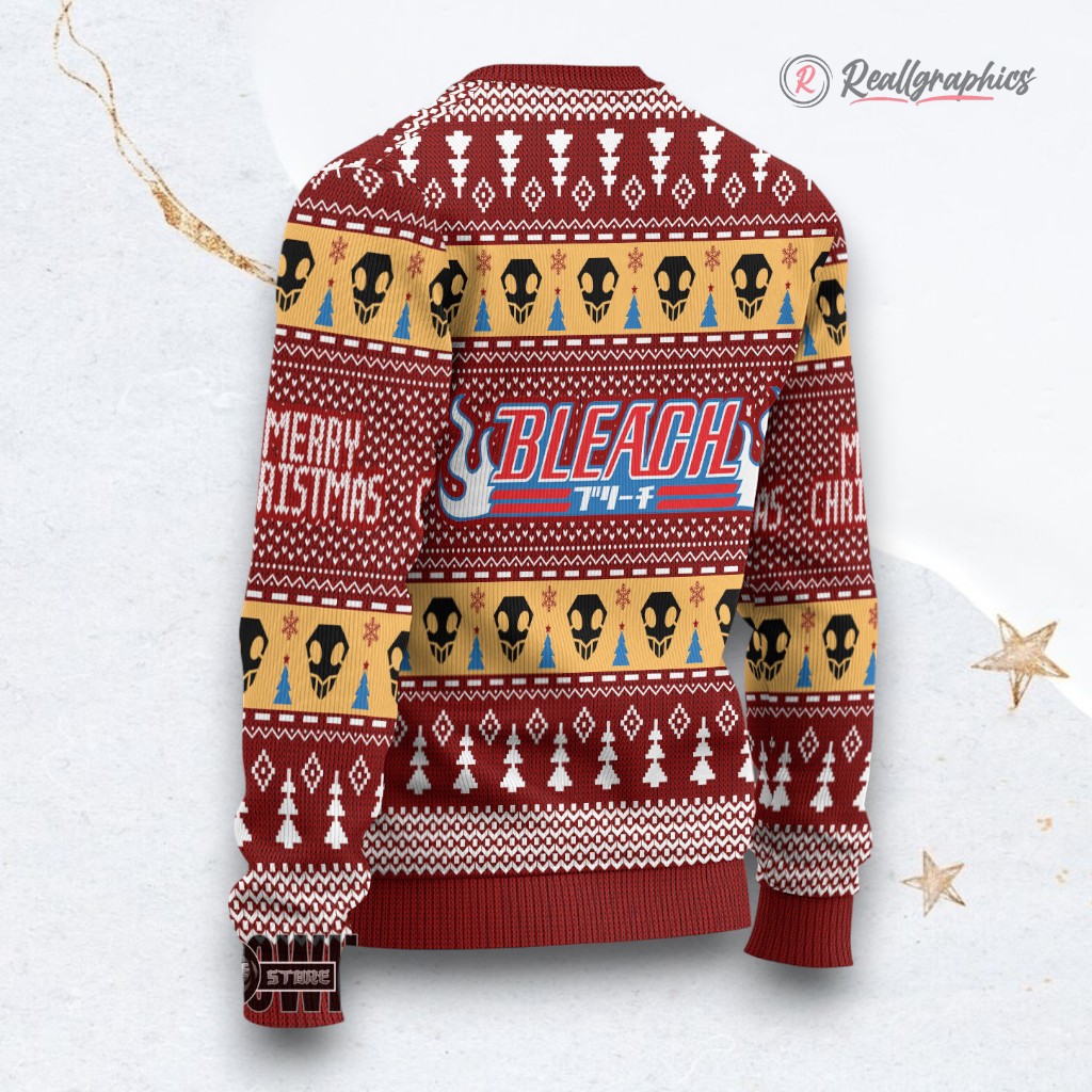 bleach ugly christmas sweater ichigo kurosaki custom anime sweatshirt 2 im69t3
