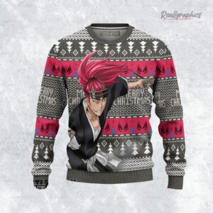 bleach ugly christmas sweater renji abarai custom anime sweatshirt 1 e7ldyo