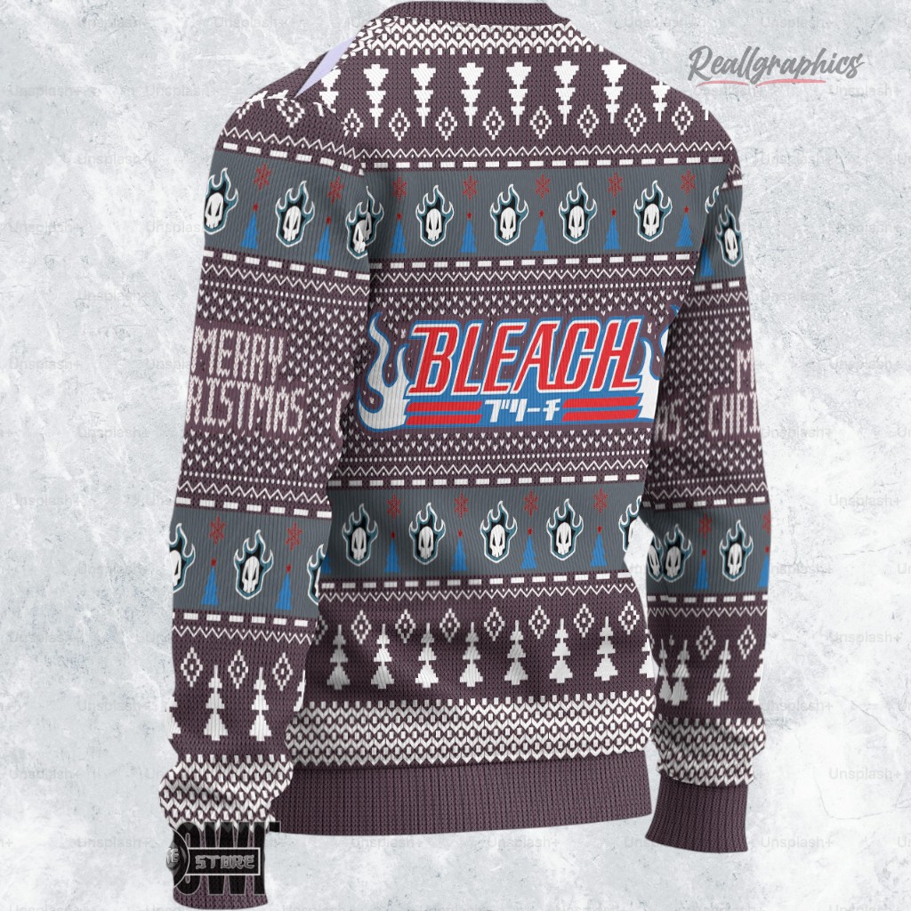 bleach ugly christmas sweater rukia kuchiki custom anime sweatshirt 2 hoazy2