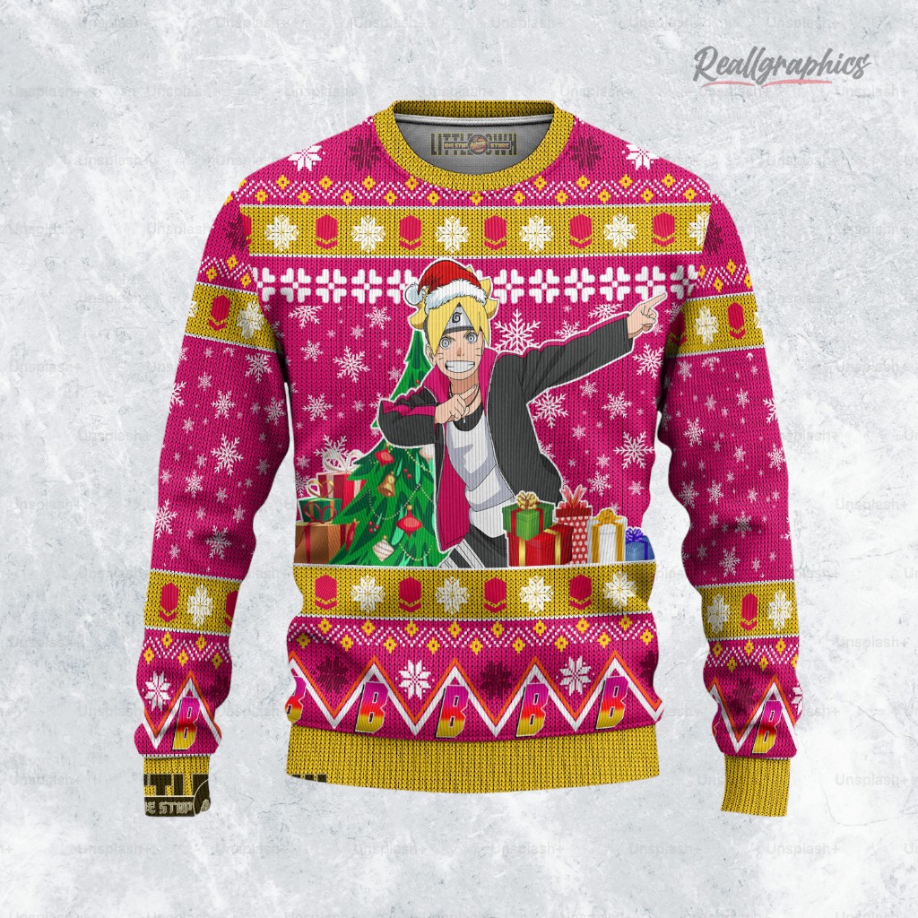 Boruto Uzumaki Ugly Christmas Sweater Boruto Uzumaki Ugly Christmas Sweater