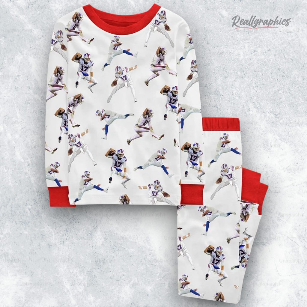 Buffalo Football Allen Jumping Pajama Set Buffalo Football Allen Jumping Pajama Set
