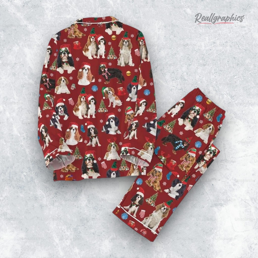 Cavalier King Charles Spaniel Christmas Pajamas Set Cavalier King Charles Spaniel Christmas Pajamas Set
