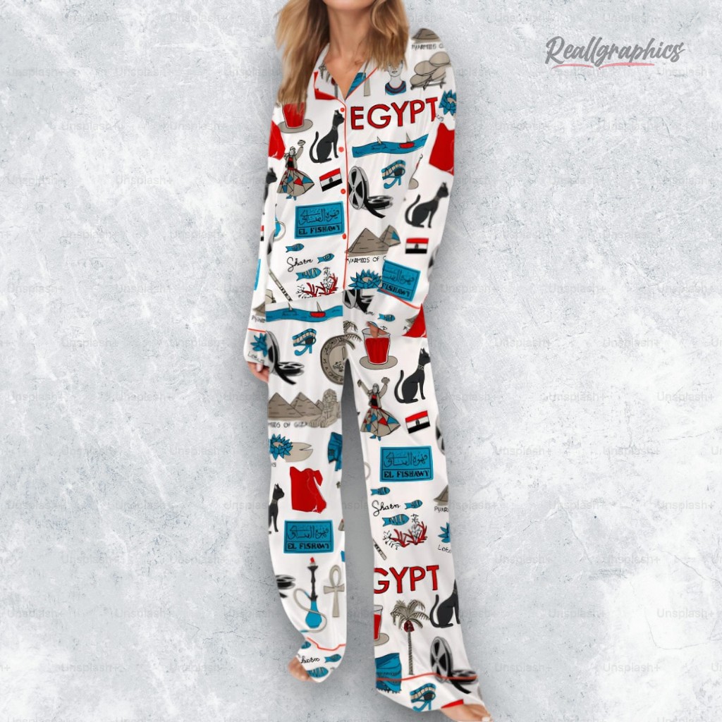 Cairo Egypt Satin Pajama Set Cairo Egypt Satin Pajama Set