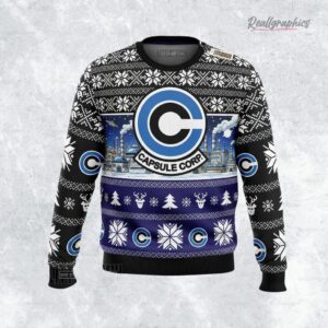 capsule corp dgb z christmas ugly sweater anime xmas gift ideas 1 zn5vn2