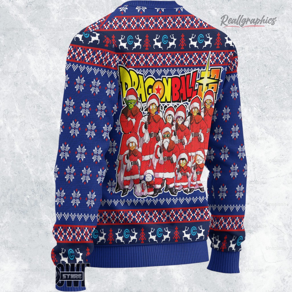capsule corp ugly sweater dragon ball xmas ugly sweatshirt sweater 2 v7fqpw