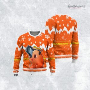 chainsaw man pochita anime christmas ugly sweater anime xmas gift ideas 3 diko4n
