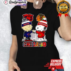 chicago bears and blackhawks x snoopy charlie brown shirt 1 bjtuol