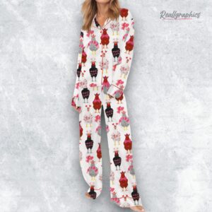 chicken valentine satin pajama set 1 ltemt7