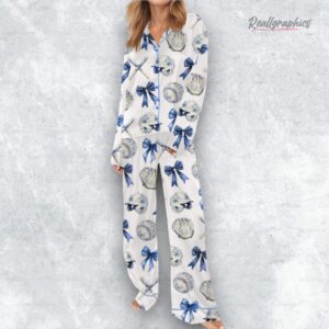 chinoiserie baseball satin pajama set 1 tmsvcw