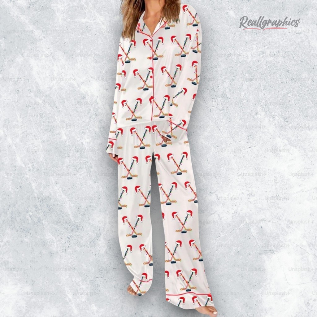 Christmas Hockey Pajama Set Christmas Hockey Pajama Set