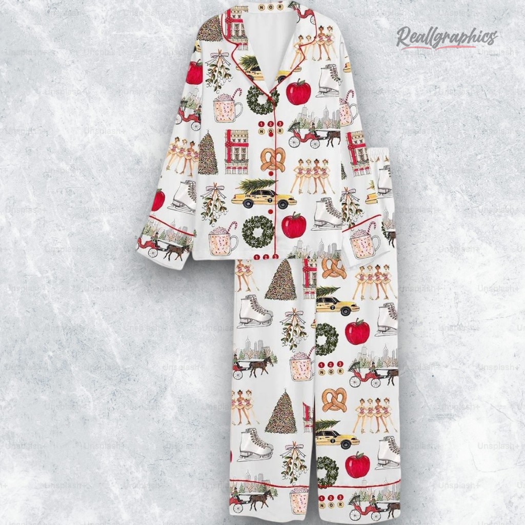Christmas In New York Pajama Set Christmas In New York Pajama Set