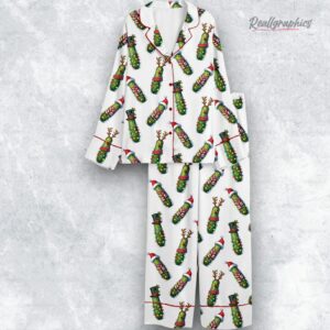 christmas pickle holiday cucumber satin pajama set 1 t0gd0z