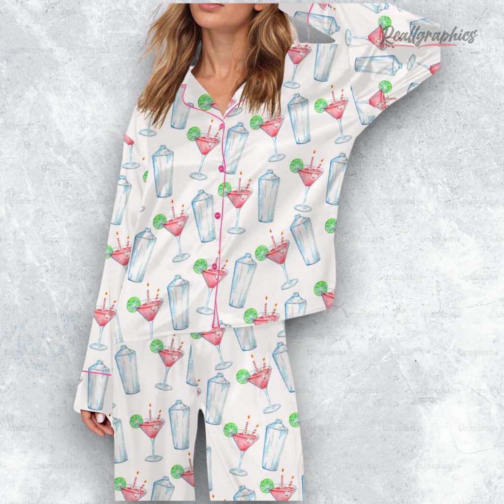 cocktail loers satin pajama set 2 tkodsr