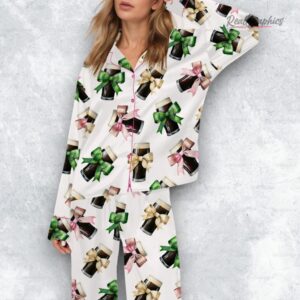 coquette black beer satin pajama set 1 qm2qro