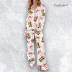 coquette pickle satin pajama set 1 aidff0