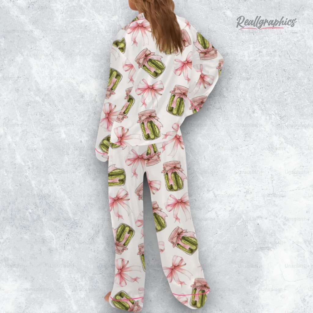 coquette pickle satin pajama set 2 rjjrap
