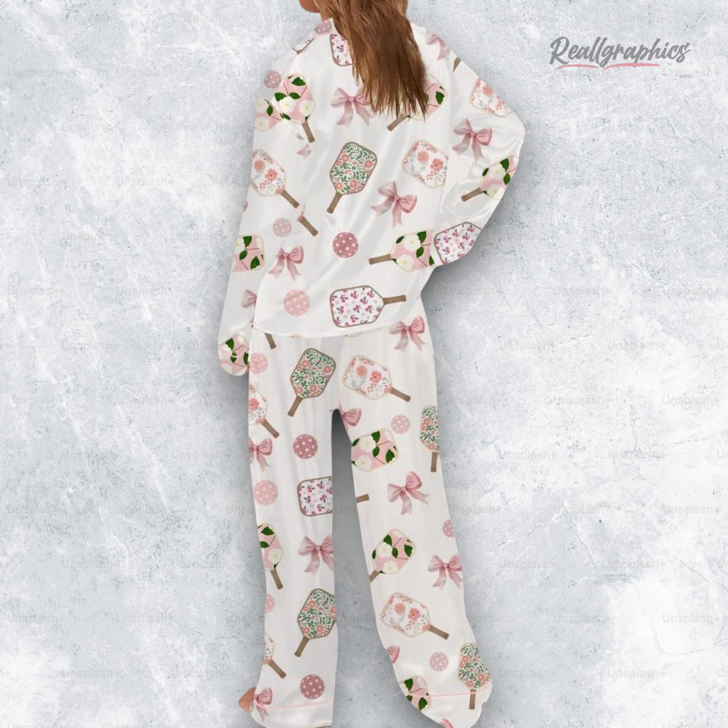 Coquette Pickleball Satin Pajama Set Coquette Pickleball Satin Pajama Set