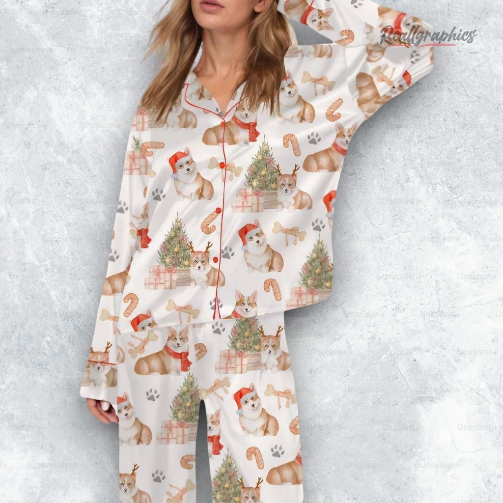 corgi-christmas-satin-pajama-set-3_hgc0z8 corgi christmas satin pajama set 3 hgc0z8